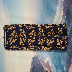 Women's Pop Sugar Elastic Waist Blue Yellow Size M